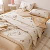 Juego de Cuatro Piezas de Edredón de Verano de Algodón Puro Algodón Puro Algodón Edredón Fresco de Verano Individual Doble Dormitorio de Estudiantes Lavable a Máquina Edredón para Aire Acondicionado