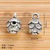 Colgante Cruz Aleación Plata Antigua Mariposa Flores Flores de Lirio del Valle Cuentas Espaciadoras Accesorios para Joyería DIY Abalorios Hechos a Mano