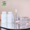 Ventas Directas de Fábrica Tubo de Brillo de Labios Natural y Sencillo Tubo de Aceite para Labios Tubo Cilíndrico Blanco de Plástico para Brillo de Labios Material de Empaque para Maquillaje