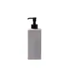 Envase de Botella de Plástico Cuadrada Plana Pe Botella de Loción de Hotel 300ml Botella de Champú Botella de Gel de Ducha Cosméticos