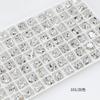 Taladro para uñas Dongzhou, blanco, con base puntiaguda mixta, accesorios de bricolaje, taladro de cristal rojo para Internet, taladro para uñas súper flash