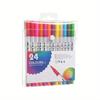 Conjunto de Marcadores de Arte com Ponta Dupla, Adequado para Artistas, Marcadores de Colorir Finos e com Pincel, Cores Aleatórias