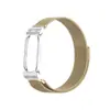 Adequado para moldura de relógio de metal tipo armadura de ar para Google Fitbit, pulseira de metal magnética Milan colorida para Google