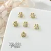 Accesorios para Uñas Artísticas Festivos de Año Nuevo con Circonita Brillante, Lingote Portador de Fortuna Bolsa de Dinero, Calabaza de Lujo con Diamantes Decoraciones para Uñas Al por Mayor