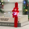 Regalo creativo de Navidad para niños, luminoso, Papá Noel, muñeco de nieve, raqueta, anillo, pulsera, regalo de Navidad, anillo a presión