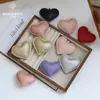Corazón de Cuero de Pensamiento de Siete Colores Decoración de Empaque Decoración de Regalo Materiales para Decoración de Tienda de Flores Florales Florales Hechos a Mano DIY
