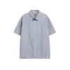 Ropa para Hombre Beijie 2026 Verano Nueva Camisa de Manga Corta de Cuadros Pequeños Unisex Chaqueta Delgada Holgada de Media Manga