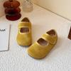 Sapatos Mary Jane de Velcro Femininos 2025 Primavera e Verão Novo Retrô Sola Macia Roupa Externa Antiderrapante Vestido Boca Rasa Sapatos Birkenneth