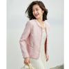 Chaqueta Corta Estilo Chanel Oupinhui para Mujer, Estilo Francés, Otoño e Invierno 2026, Mezcla de Lana Tweed, Top de Tejido de Alta Gama