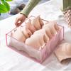 Tecido Roupa Interior Gaveta Caixa De Armazenamento Casa Grade Meias Organizador Guarda-roupa Dormitório Saco De Armazenamento