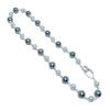Prata de lei S925 ni ni ni mesmo estilo tahidi colar de pérolas de linho real corrente de suéter personalidade temperamento presente feminino da moda