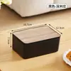 Caja de Papel con Tapa, Dispensador de Toallas de Papel Húmedas y Secas Extraíble, Caja Sellada a Prueba de Polvo para Guantes y Mascarillas, Caja de Almacenamiento, Caja de Toallitas Húmedas de Gran Capacidad