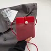 2025 Nuevo Bolso de Teléfono Móvil Tejido a Mano de Verano para Mujer, Bolso de Hombro Cruzado de Moda, Billetera Pequeña de Paja de Nicho