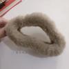 Pinza para el pelo de imitación de piel de conejo de Corea del Sur, para otoño e invierno, con suave viento, para la cabeza, con forma de tiburón grande, accesorios para el cabello al por mayor