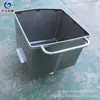 Carrito de cocina pequeño de acero inoxidable Carrito de cocina pequeño para voltear salsas Carrito con tolva para productos cárnicos