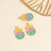 Antiguo Oro Caída de Aceite Caqui Ruyi Candado de Paz Accesorios de Colgante de Aleación Exquisita Paz y Alegría Joyería DIY Venta al por Mayor