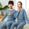 Conjunto de Ropa Interior Térmica para Niños, Pijama Caliente de Felpa para Niños, Ropa de Dormir Cepillada para Adolescentes, Conjunto de Capa Base de Invierno para Niñas