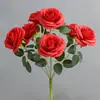 Rosas Simuladas, Flores Artificiais, Buquês Florais de Casamento, Rosas Feitas à Mão, Decoração de Casa, Arranjos de Casamento, Rosas