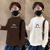 Y2579 # 2025 Nueva Camiseta Térmica de Manga Larga para Niños Primavera y Otoño Camiseta Base de Cuello Medio Alto para Niños Top Elegante para Niños