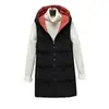 Nuevo Chaleco de Doble Uso para Mujer Invierno Largo Medio Nuevo Estilo Coreano Otoño/Invierno Chaleco de Algodón Relleno Chaqueta Gruesa