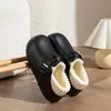 Pantuflas de Algodón de Color Sólido EVA con Talón Cubierto para Mujer 2026 Nuevo Estilo Otoño/Invierno Zapatos de Algodón Cálidos Suaves tipo Nube para Interiores para Mujer