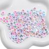 Cuentas sueltas de letras inglesas acrílicas de 4x7 mm, hechas a mano, para manualidades, rompecabezas para niños, pulseras y collares con cuentas, accesorios