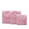 Bolsa de Veludo Delicada para Joias Bolsa de Armazenamento de Veludo com Fecho de Pressão Bolsa para Embalagem de Joias para Anel Colar Pode Ser Impressa com Logotipo