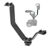 SLR câmera dupla em forma de L flash lâmpada de fotografia sapato quente bilateral suporte em forma de L lâmpada de fotografia LED L quadro de apoio