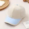 Gorra de Béisbol de Malla Transpirable para Niños de Verano, Gorra Lisa con Bloques de Color, Gorra con Visera Protectora del Sol para Niños y Niñas, Venta al por Mayor desde el Fabricante