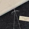Collar con Borla de Lazo para Mujer 2025 Nuevo Lujo Accesible Diseño de Nicho Cadena Larga Ajustable para Suéter Accesorios