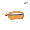 Bolsa de Tocador de Papel Kraft Lavado Vintage, Organizador de Viaje Impermeable de Gama Alta, Bolsa para Guardar Labiales, Bolsa de Maquillaje de Gran Capacidad