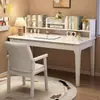 Escritorio de madera maciza con combinación de estantería para uso doméstico por estudiantes de primaria y secundaria, escritorio y silla de escritura simples para dormitorio de apartamento pequeño