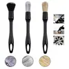 Juego de Cepillos para Detallado de Automóviles Cepillo Suave Kit de Cepillos de Limpieza para Interiores de Automóviles para Rejillas de Aire Tablero Espacios Cepillo de Lavado de Doble Cabeza