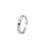 Anéis de Casal Brilhantes S999 Prata Esterlina Galaxy, Design Simples Texturizado, Anéis de Dedo, Joias, Perfeito como Presente de Aniversário para Sua Namorada