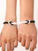 Presente de Pulseira de Casal para o Dia dos Namorados Corda de Mão Tecida à Mão Pulseira Magnética de Amor para Homens e Mulheres Amizade Corda Vermelha Transfronteiriça