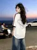 Camiseta Raglan de Manga Curta com Estampa de Retalhos de Algodão de Novo Design Europeu e Americano, Nicho, para Homens e Mulheres, Top Casual Solto de Verão