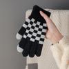 Guantes de invierno pantalla táctil cálidos gruesos con forro polar para mujer otoño e invierno para exteriores anticongelantes de punto en stock al por mayor