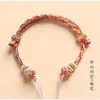 Novo Produto Flor de Gola Pulseira Corda Trançada Pulseira Semi-Acabada Estrela de Cinco Pontas Corda Vermelha Material para Fazer Sozinho Ferramenta de Polimento Joias