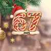 Bestseller Transfronteiriço Sixseven Papai Noel Decorações de Natal em Acrílico Decorações Divertidas de Meme Digital