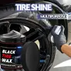 A cera para pneus de carro kineshinex, em pasta nutritiva, é à prova d'água, resistente ao sol, retarda o envelhecimento, realça a negrura e é um agente de manutenção para renovação de pneus