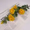 Flores de Rosa Artificiales para Exportación, Flores Falsas para Decoración del Hogar, Flores Artificiales para Arreglo de Escenas, Artículos Decorativos Estilo Ins, Flores Artificiales de Alta Calidad para Bodas