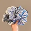 Dulce Nuevo Estilo Francés Rayas Encaje Intestino Grueso Anillo para el Cabello Cola de Caballo Sentido Avanzado Goma para el Cabello Banda para el Cabello Accesorios para el Cabello Banda para el Cabello Adorno para la Cabeza