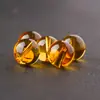 Pulsera de cuentas sueltas de citrino amarillo limón de Brasil, pulsera con cuentas semiacabada, cuentas redondas, cuentas individuales, accesorios hechos a mano para bricolaje, venta al por mayor