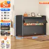 Zapatero de Acero a Prueba de Polvo para la Entrada del Hogar Gabinete de Entrada Multicapa Gabinete de Almacenamiento de Gran Capacidad Entrada con Puerta Abatible Estante para Zapatos Multicapa