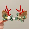 Pinzas para el Cabello de Navidad Diademas Pinzas para Niñas Fiesta Ambiente de Adulto Diademas Lindas Pinzas para el Cabello de Cuernos Accesorios