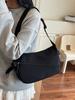 Bolsa de Tela para Mujer 2025 Nueva Moda Casual Versátil Bolso de Hombro Gran Capacidad Ligero para Clase Viajes Diarios Bolso Cruzado