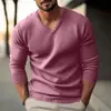 Ropa de punto para hombre de Europa y América, nueva para otoño e invierno, cuello en V, ajustada, fina, de manga larga, suéter para hombre, camisa base