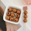 Acrílico 16mm Furo Grande Contas Redondas Contas Soltas Cor Macaron Furo Reto Contas Cor de Primavera Contas para Corrente de Celular Acessórios DIY