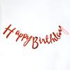 Decoração de Aniversário Dourado Brilhante Arte Latte Feliz Popular Festa Fundo Parede Bandeirola Puxar Estrela de Cinco Pontas Banner de Festa de Aniversário