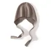 Chapéu Quente de Tricô de Caxemira, Novo Estilo Outono-Inverno, Gorro Pulôver com Amarra para Proteção das Orelhas, Chapéu Versátil Simples de Cor Sólida